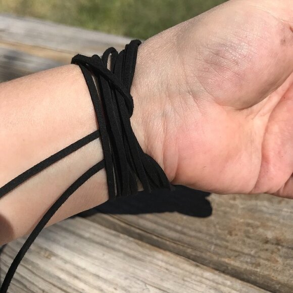 Tie Wrap Bracelet Cuff Yoga Boho Cord - Picture 5 of 6